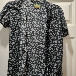 Esprit Black and White Floral Shirt